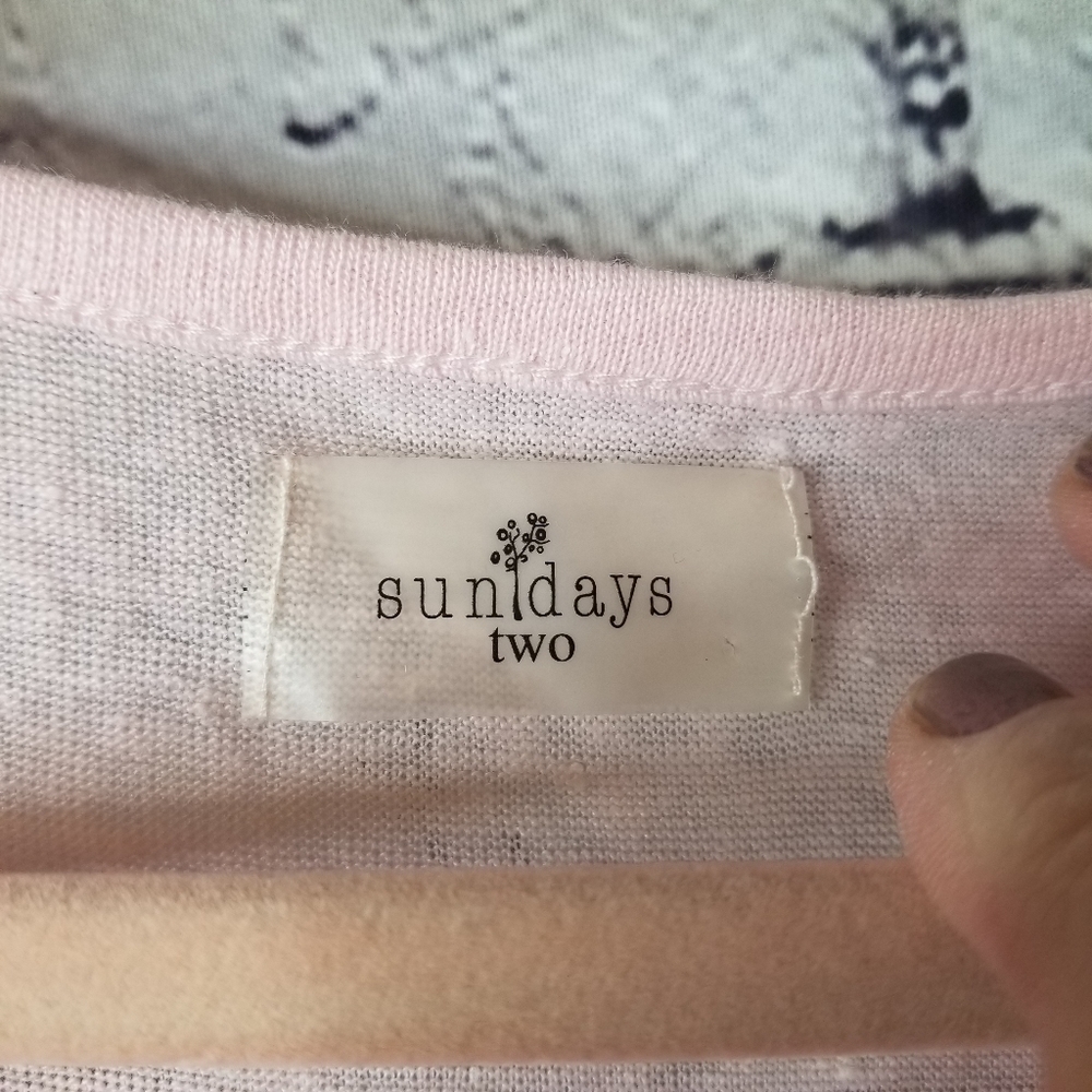 Sundays Two pink linen tank top - Picture 4 of 5